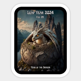 Leap Year, Year of the Dragon Sticker